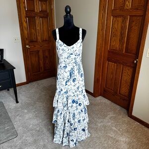 Abercrombie & Fitch Drama Ruffle Tiered Maxi Dress